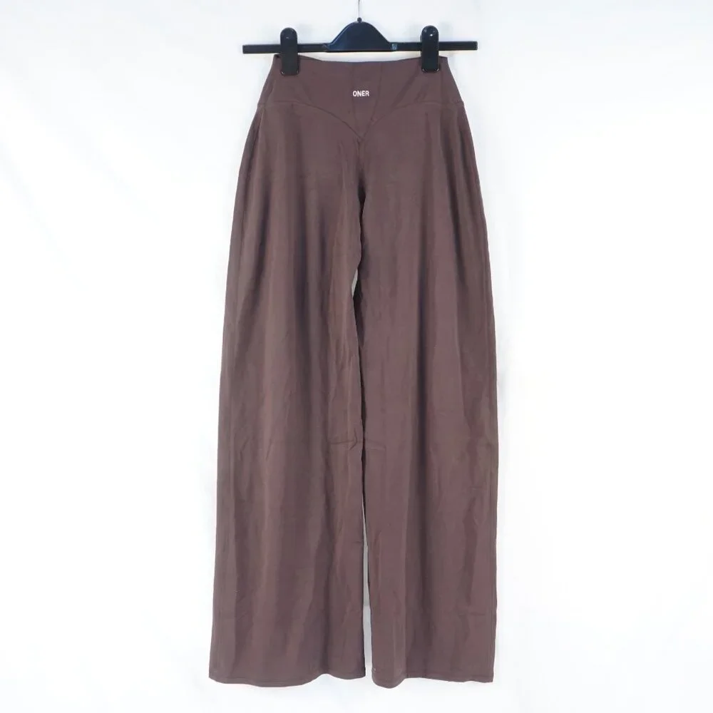 Oner Active SoftMotion Straight Leg Bottoms Dark Umber Brown Size S-Short (NWT) - Picture 2 of 8